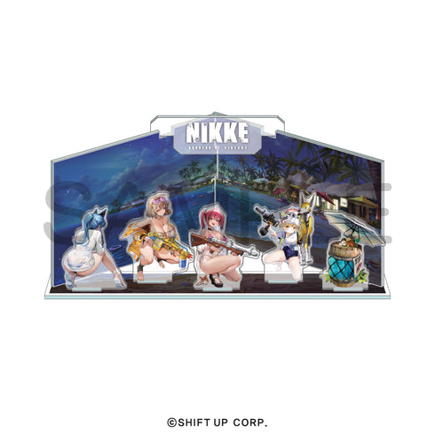 『勝利の女神:NIKKE』ジオラマアクリル-summer- 部隊03